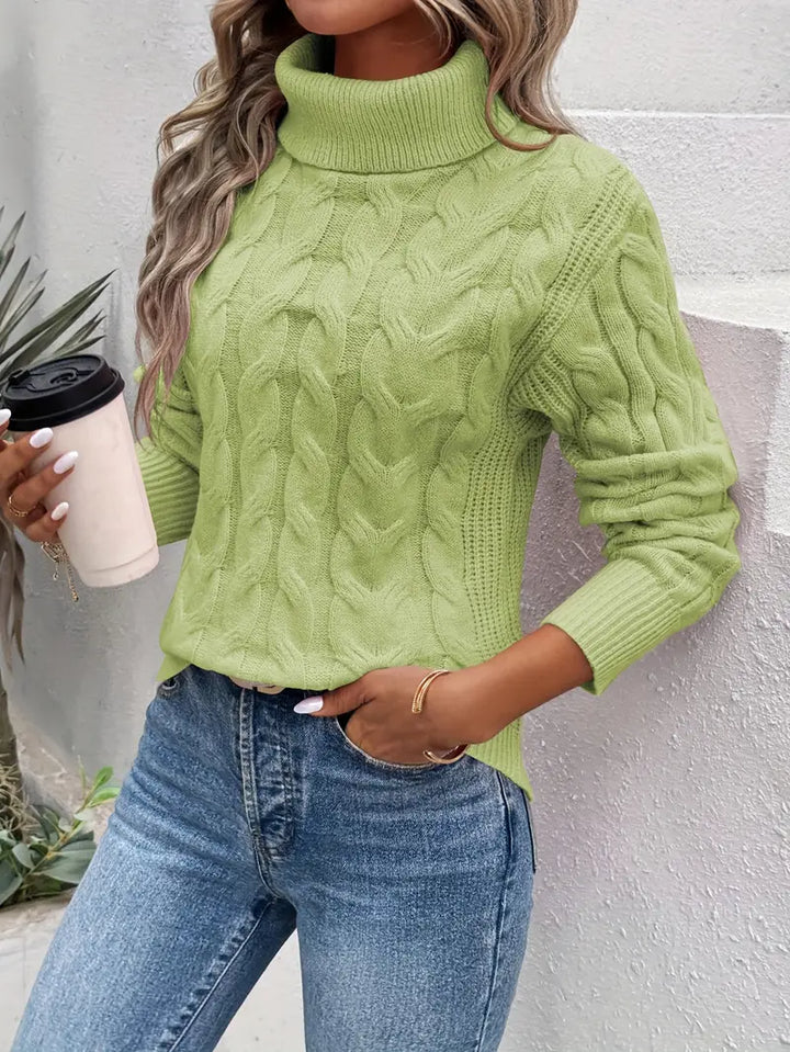 Twisted Turtleneck Sweater by Clémence™