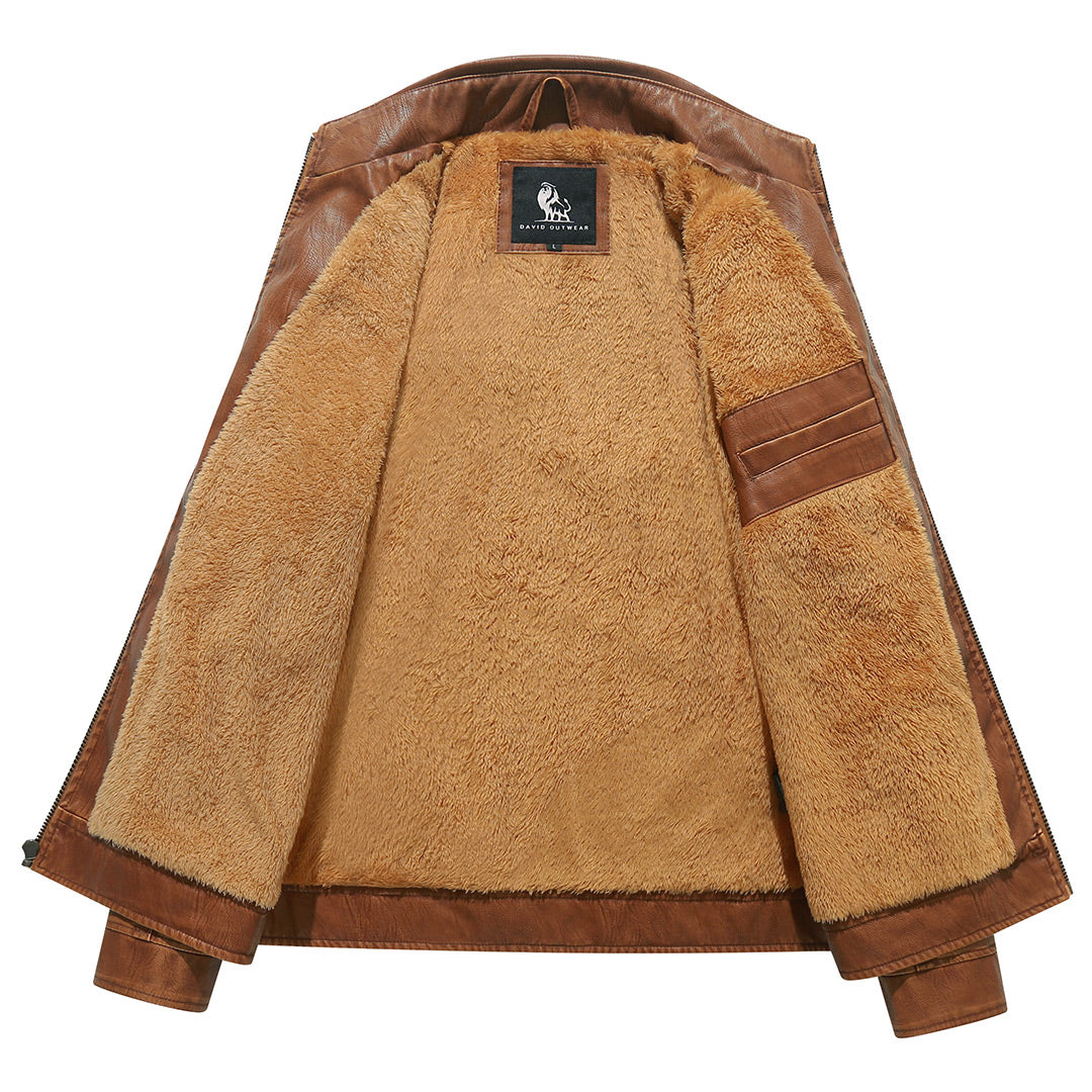 Biker Jacket in Fleece