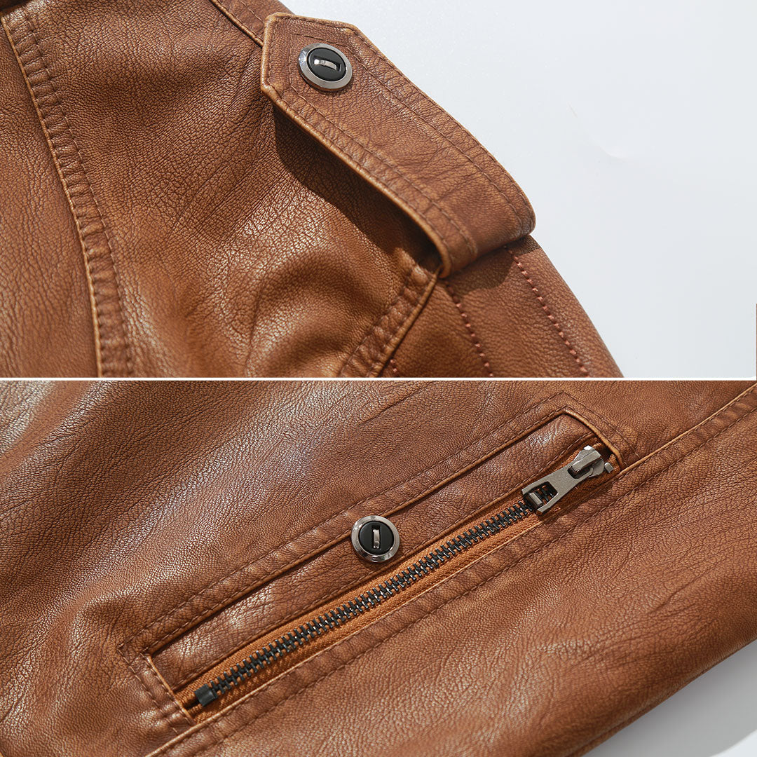Biker Jacket in Fleece