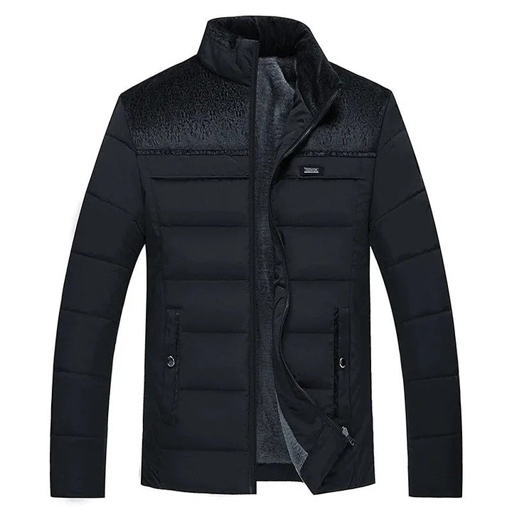 Chic Fleece Jacket with Quilted Design