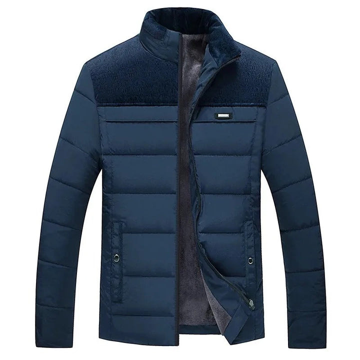 Chic Fleece Jacket with Quilted Design