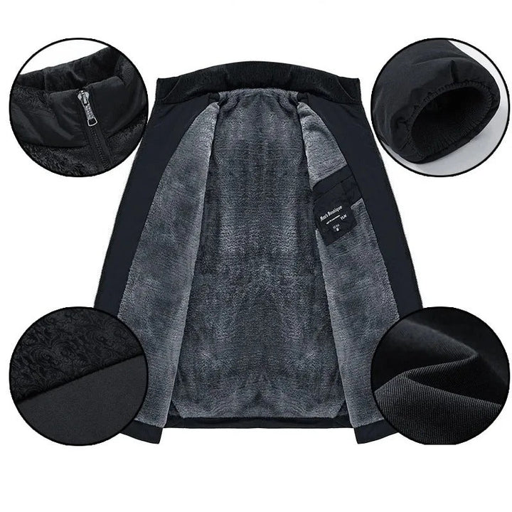 Chic Fleece Jacket with Quilted Design