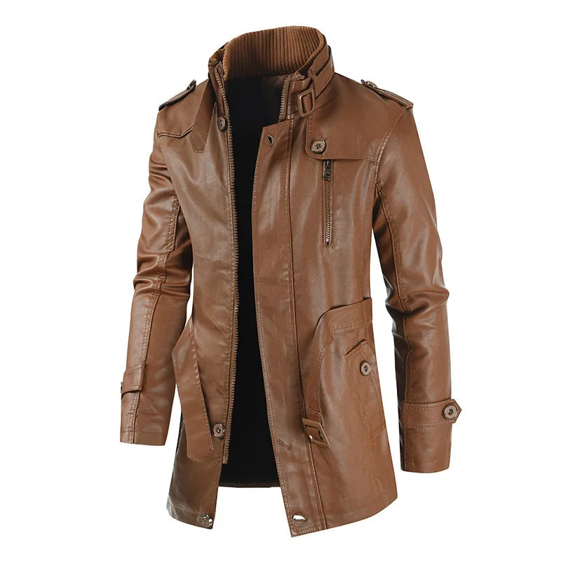 Sleek and Stylish Leather Biker Jacket