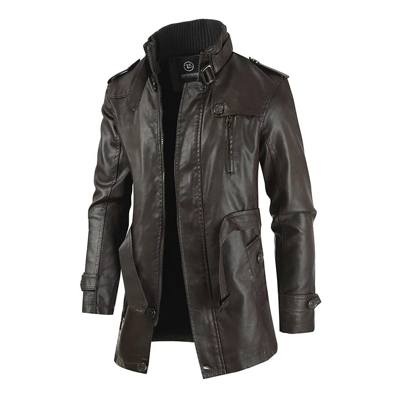 Sleek and Stylish Leather Biker Jacket