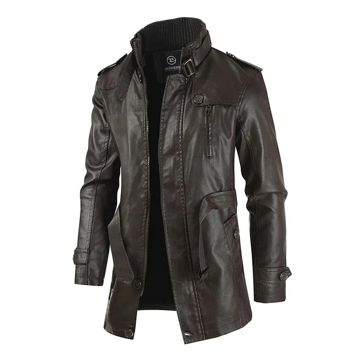 Sleek and Stylish Leather Biker Jacket