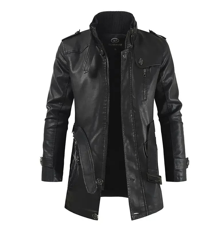 Sleek and Stylish Leather Biker Jacket
