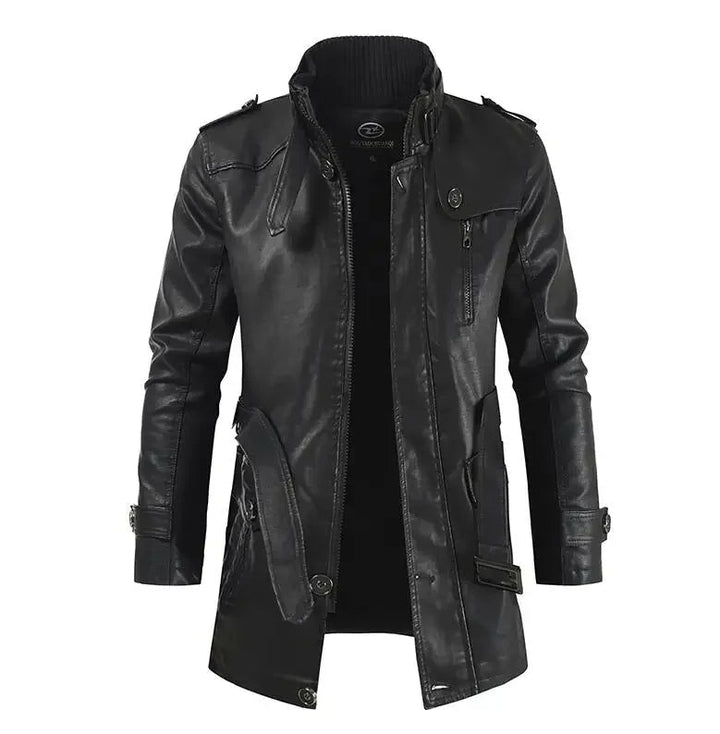 Sleek and Stylish Leather Biker Jacket