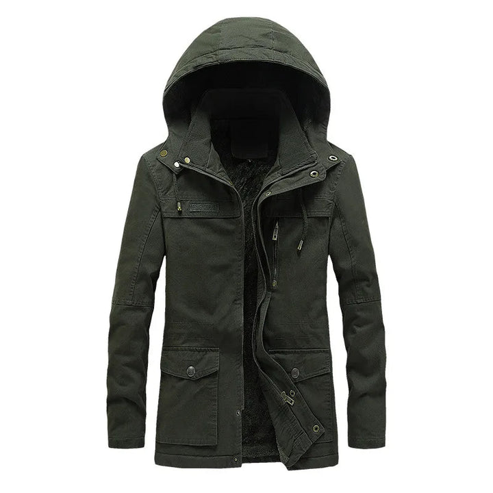 Chic Winter Jacket with Windbreaker Features