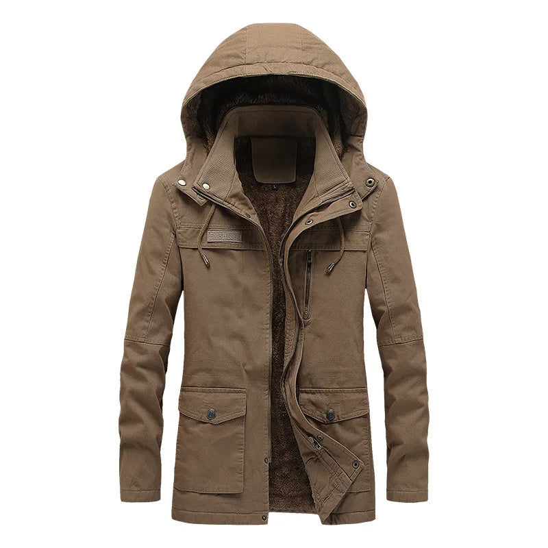 Chic Winter Jacket with Windbreaker Features