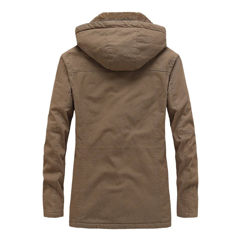 Chic Winter Jacket with Windbreaker Features