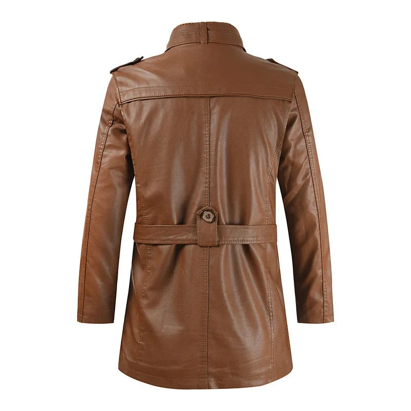 Sleek and Stylish Leather Biker Jacket