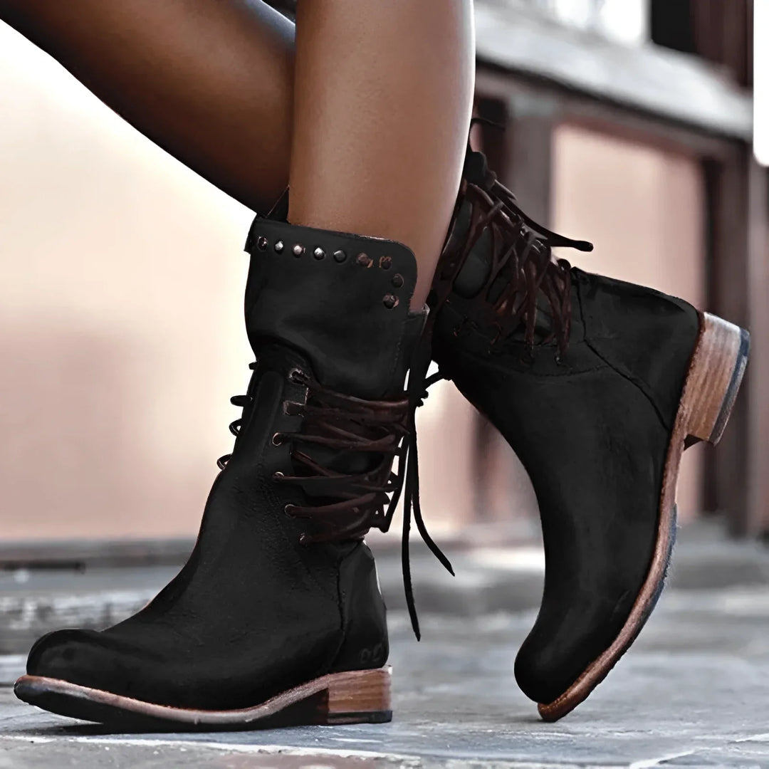 Sophie™ - Stylish Leather Ankle Boots