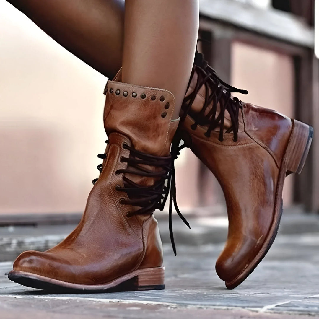 Sophie™ - Stylish Leather Ankle Boots