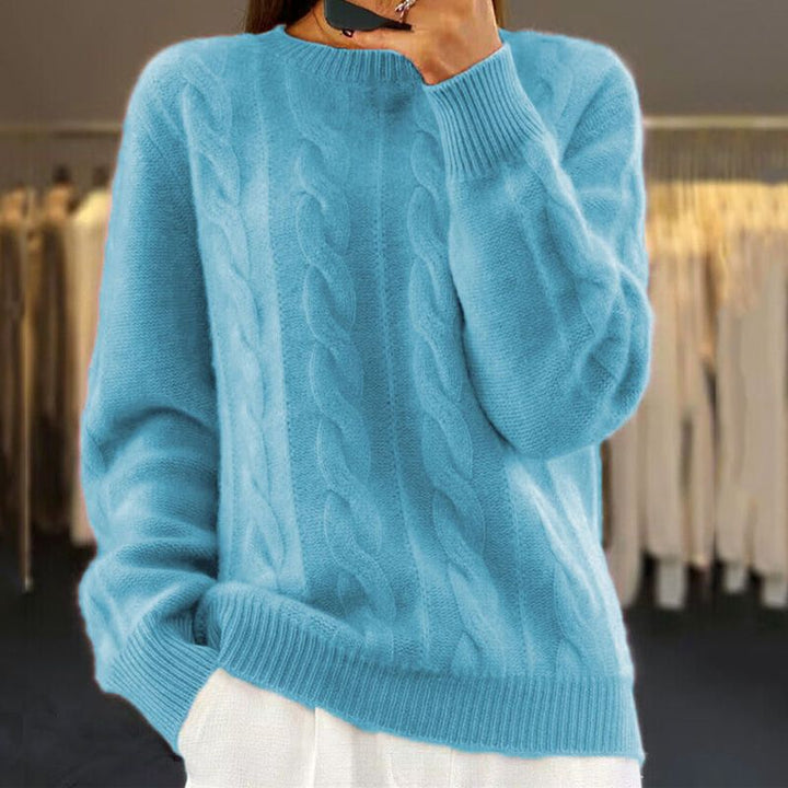 Soft Wool Twisted Knit Sweater by Ariane™