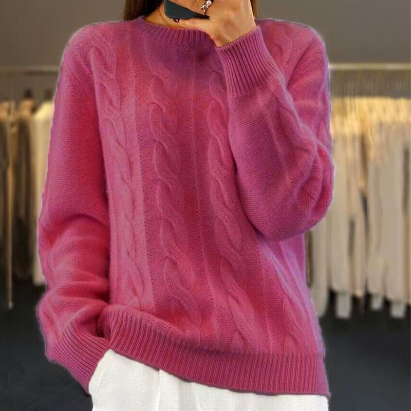 Soft Wool Twisted Knit Sweater by Ariane™