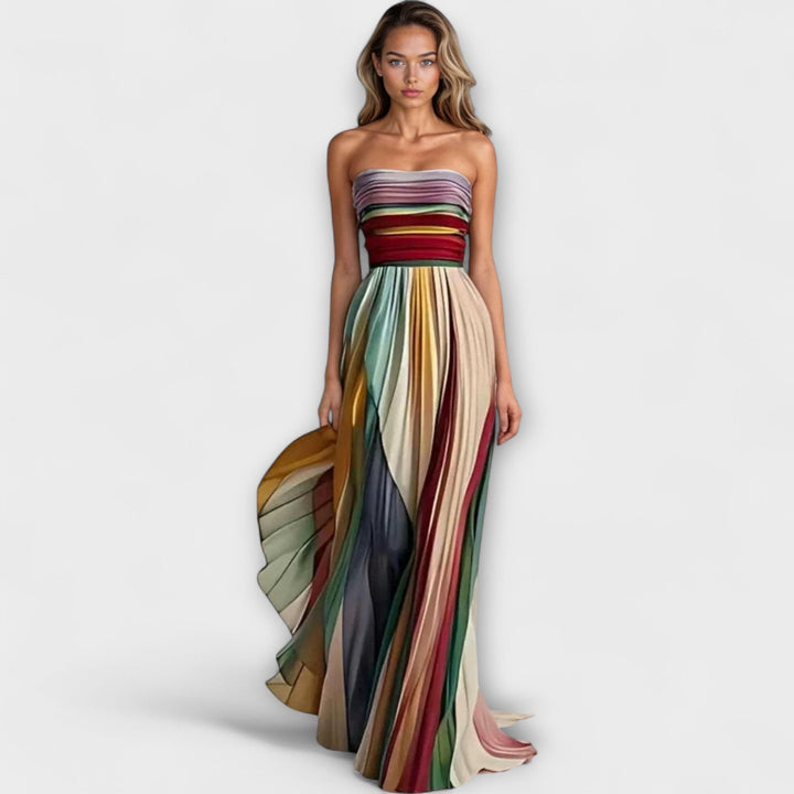 Vibrant Sleeveless Dress by Flora