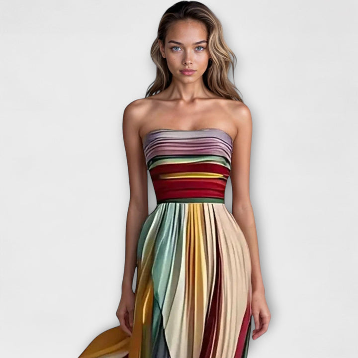 Vibrant Sleeveless Dress by Flora