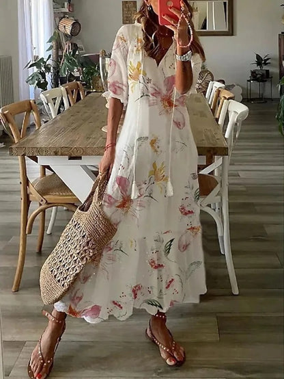 Boho Dress with Tummy Coverage | Dianna