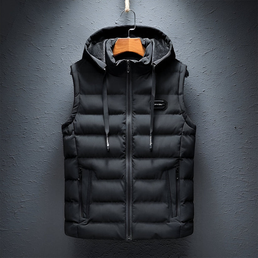 Hooded Vest by Giovanni