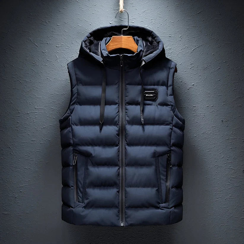 Hooded Vest by Giovanni
