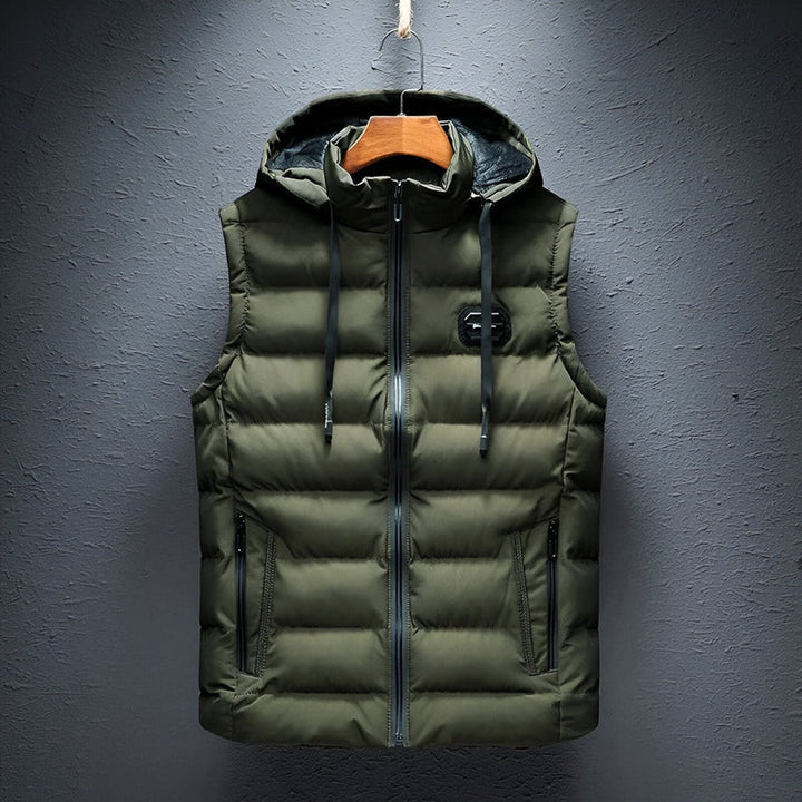 Hooded Vest by Giovanni