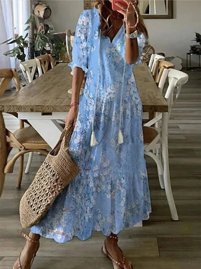 Boho Dress with Tummy Coverage | Dianna