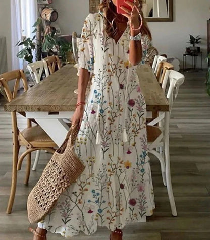Boho Dress with Tummy Coverage | Dianna