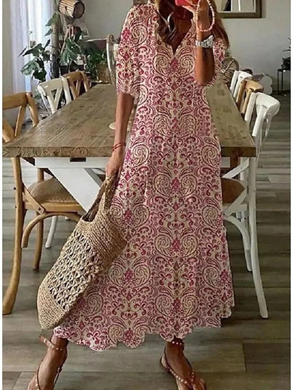 Boho Dress with Tummy Coverage | Dianna