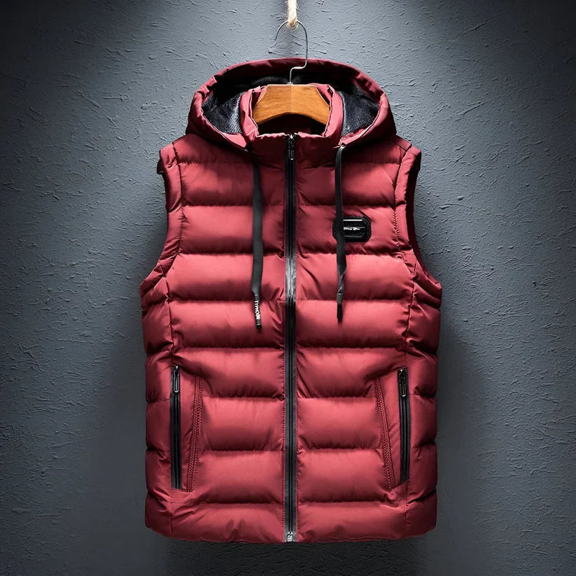 Hooded Vest by Giovanni