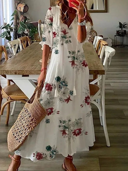Boho Dress with Tummy Coverage | Dianna
