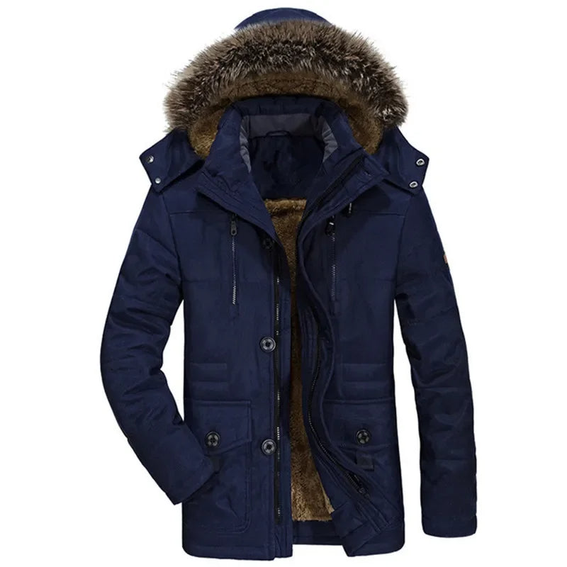 Winter Hooded Jacket in Cotton