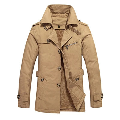 Chic Trench Coat with Padding