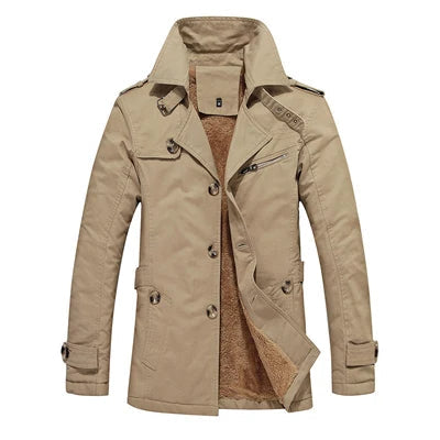 Chic Trench Coat with Padding