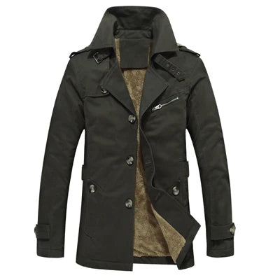 Chic Trench Coat with Padding