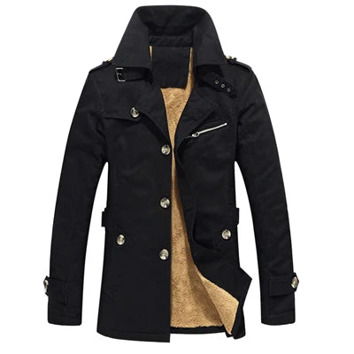 Chic Trench Coat with Padding
